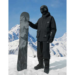 滑雪场批发出租冬防水保暖加厚拉链魔术贴男女情侣单板滑雪服套装