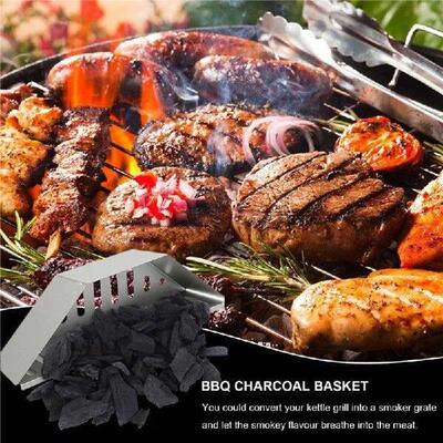 ABZC-Charcoal Basket Stainless Steel Char Holder, Charcoal
