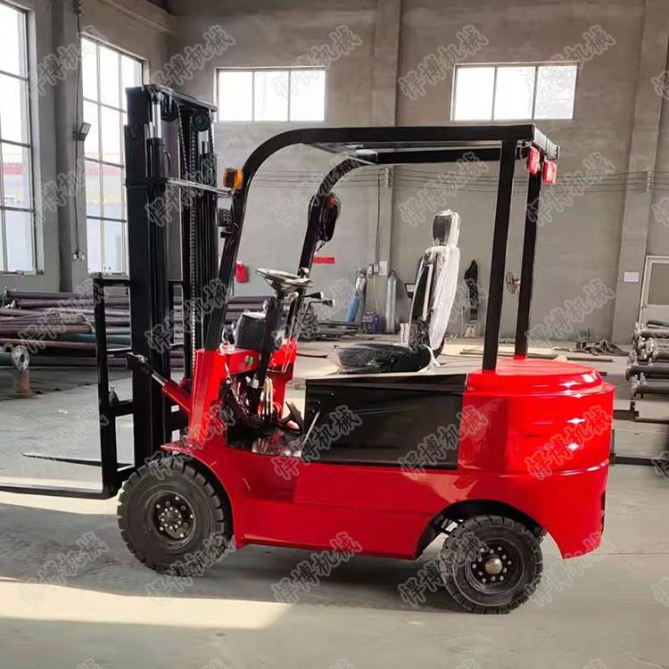 悍博手动液压升降叉车1吨电动叉车 电动搬运叉车1吨1.5吨