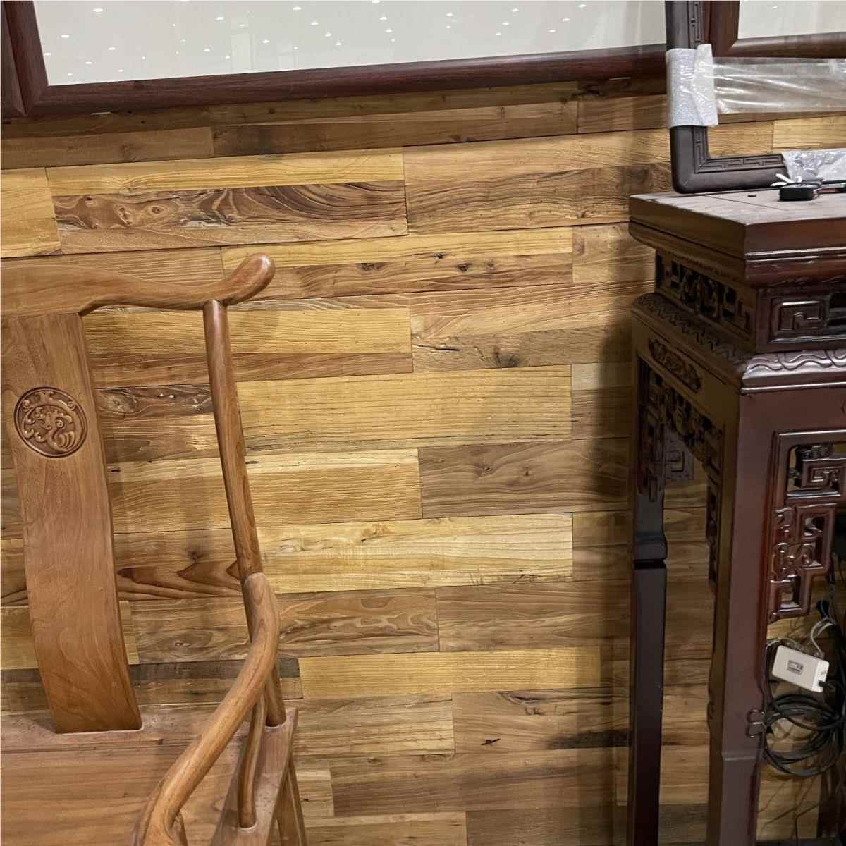 老木化料木板VIW墙板实木板风子木老门板旧木头破板子吧台实木榆