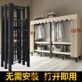 简易衣柜免安装 折叠实布架衣柜家用收见详情纳卧室衣橱租房出用钢