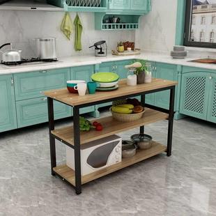 多功能厨房切菜桌厨房置物架转角架子做饭桌出租屋家用长条桌桌子