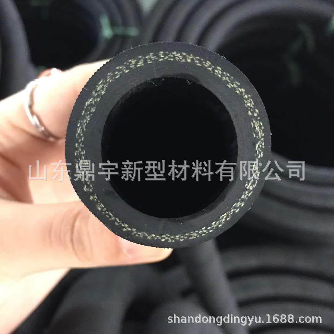 1寸夹布耐油耐热橡胶管 五层夹布蒸汽管厂家毛面麻面黑胶皮软管