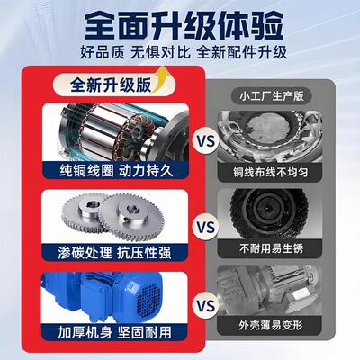 SA蜗7型慢速9速防自转输送带磨齿斜齿轮微型SUJ卧式轮蜗杆减机S系