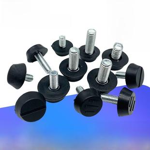 0m6一字可2调脚椅脚螺丝脚凳腿塞三线可调 脚钉调垫节脚