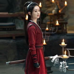 正品影视剧有翡赵丽颖周同款古装女汉服士侠女古装女客剑女骑翡马