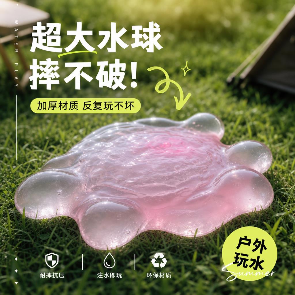摔不破的水气球充注水可躺人大号泡泡球户外亲子互动儿童无毒加厚
