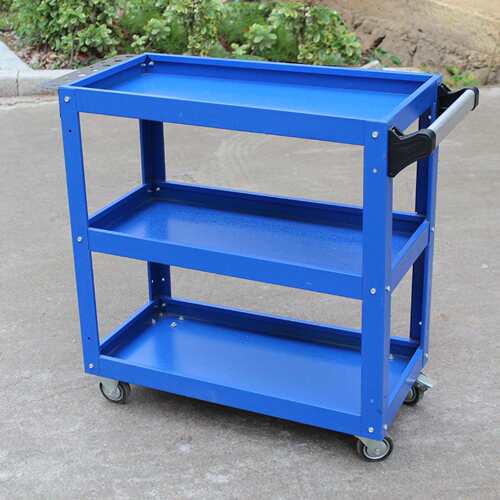 厂零家汽修加三层工具车厚小推374车工带抽件车可移动具柜铁皮柜