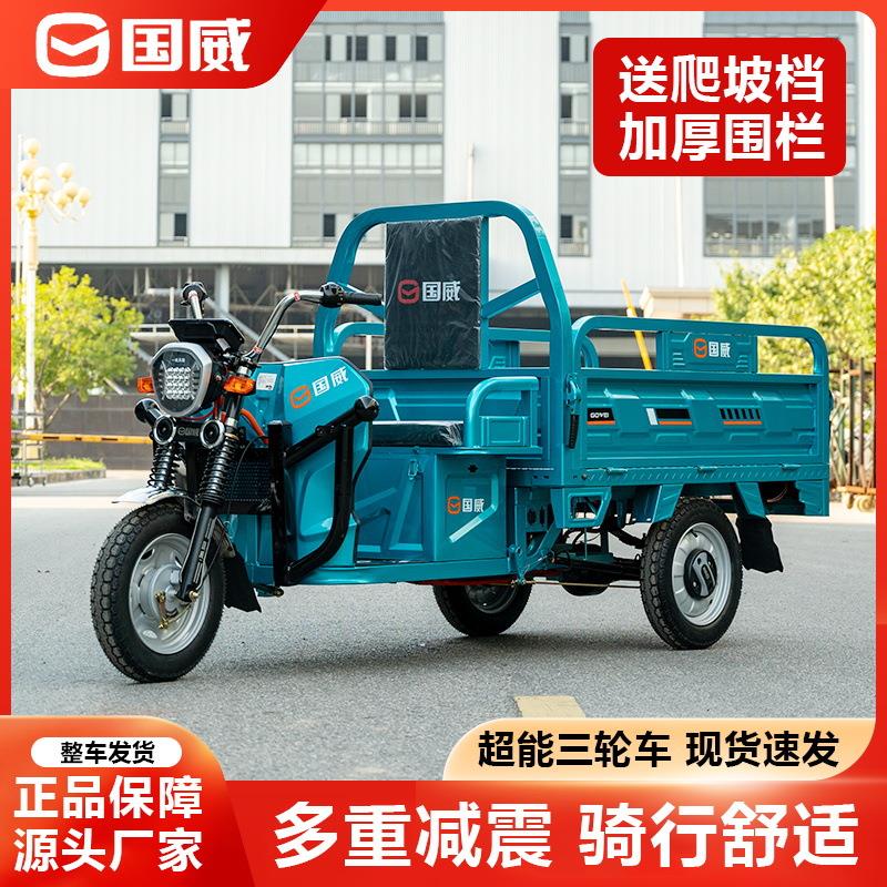 农国威牌电动三轮车用车载重王成人货电瓶车家GW1800DZ用拉摆摊快