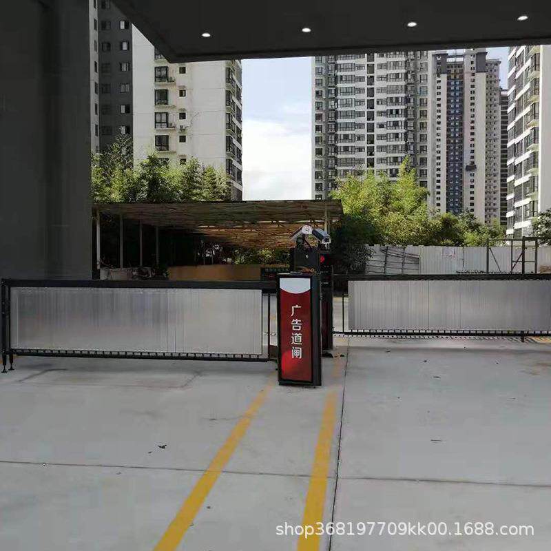 工厂门口用大型空降道闸电动智能车棚识别栅栏道闸电动起落杆