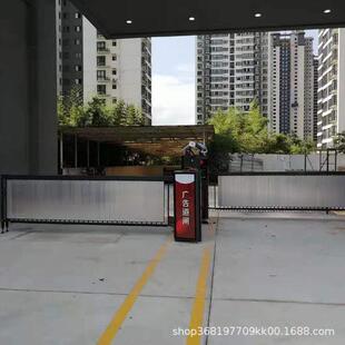 工厂门口用大型空降道闸电动智能车棚识别栅栏道闸电动起落杆