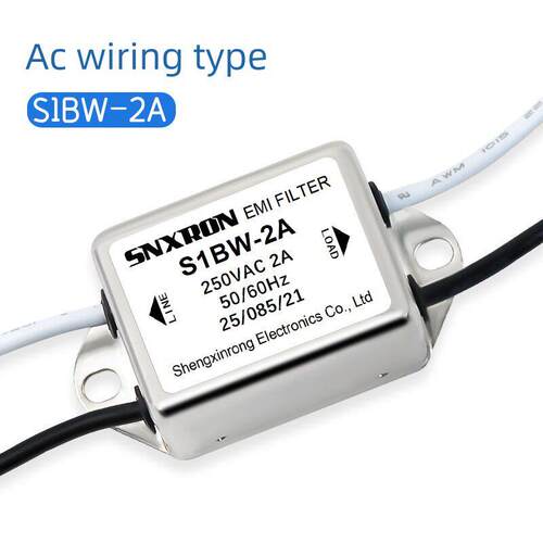 单相交流电源滤波器SW1B带线单双级CW1BL2-6A10A-T焊片-L干扰净化