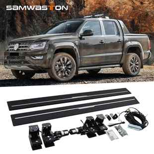 Amarok皮卡电动踏板自动伸缩智能外侧脚踏上车改装 饰配件加厚迎宾