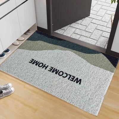现代简约耐脏耐磨脚垫家用入户门地垫刮泥蹭土门垫可裁剪丝圈地垫