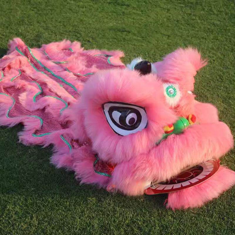 儿童羊毛舞狮醒狮6寸9寸小孩传统表演学校整套套装耐摔全套礼物