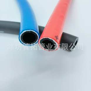 厂家PVC三胶两线高压管氧气管乙炔管橡塑橡胶两色双联管气焊割软
