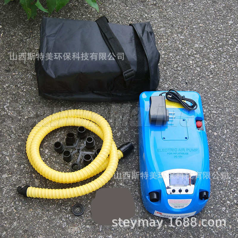 GP80BD冲锋舟钓鱼船橡皮艇皮划艇钓台气垫电动充气泵