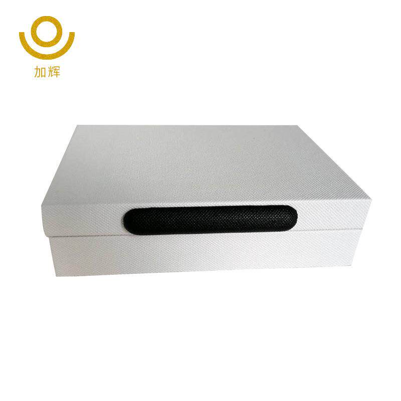 新中式样板房木质首饰盒卧室皮质首饰收纳盒客厅PU皮质摆饰品