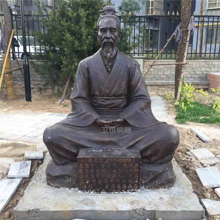 大型纯铜孙思邈李时珍十大名医历史人物雕塑医馆摆件玻璃仿古铜