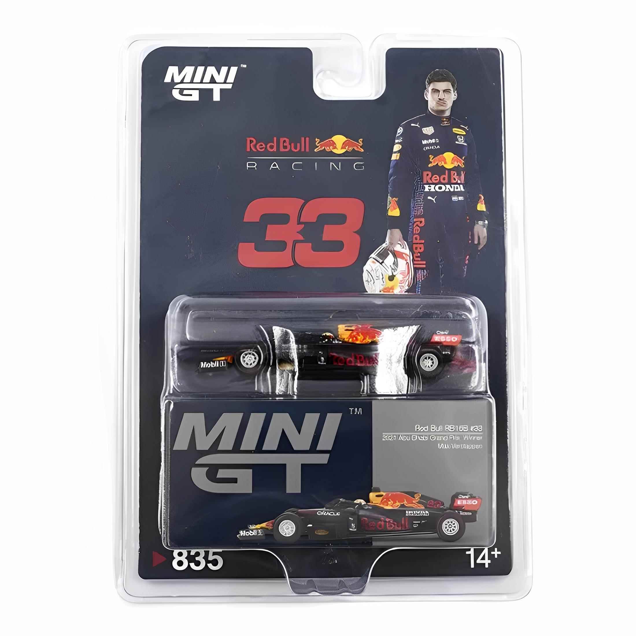 MINIGT 1:64 F1 红牛 RB16B 阿布扎比大奖赛 33维斯塔潘 佩雷兹