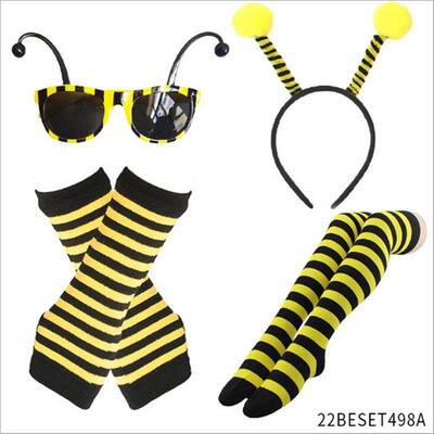 Halloween party costume cosplay bee set Headband glasses万圣