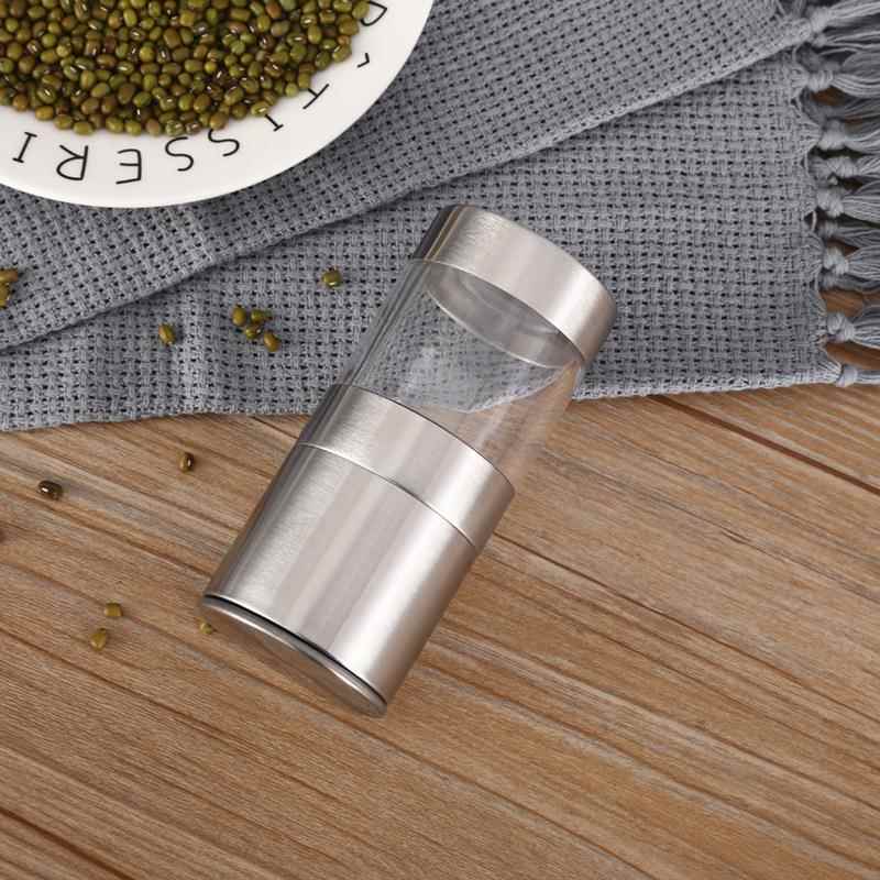迷你不锈钢胡椒磨 研磨器 不锈钢盐磨 多用黑胡椒研磨器 厂家直供