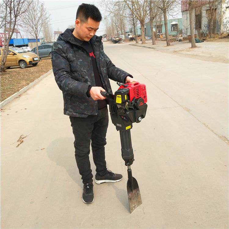 河南铲头式挖树机 便携式断根挖树机 汽油苗木移栽机厂家