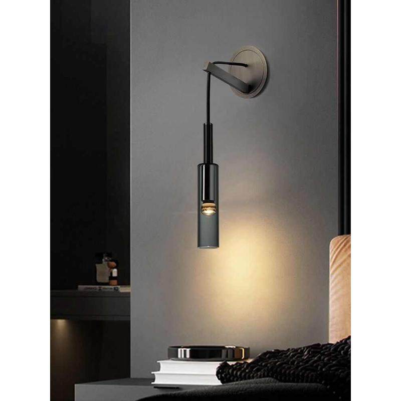 卧室床头壁灯北欧网红轻奢现代简约全铜电视背景墙设计师水晶壁灯,家装灯饰光源,壁灯,淘宝优惠券,粉丝福利购,淘宝优惠卷