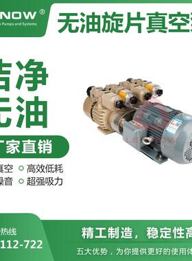 干式无油真空泵LX0120复合型真空泵双泵头真空气泵