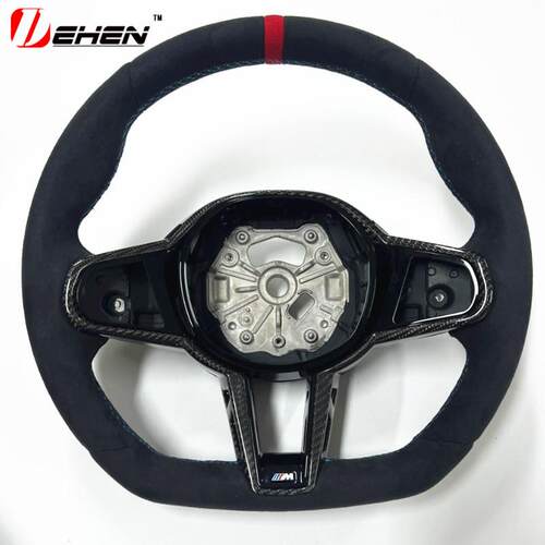 适用宝马24款CS方向盘新12345678系X3X4X5X6X7碳纤维专用方向盘