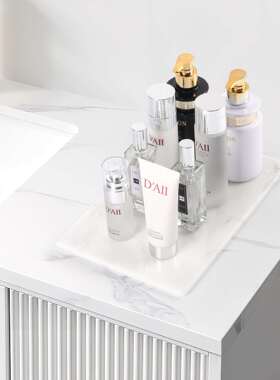 厂家天然大理石托盘方形首饰收纳家居摆件装饰品样板间酒店软装