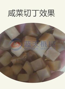 蓝天咸菜切丁机LT-XCQDJ商切用咸菜疙瘩切丁机锈不钢芥菜粒设备厂