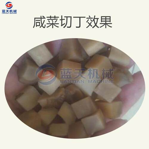 蓝天咸菜切丁机LT-XCQDJ商切用咸菜疙瘩切丁机锈不钢芥菜粒设备厂