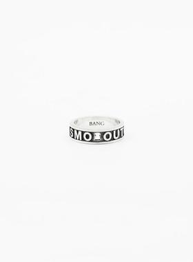 乌托邦戒指做旧嘻哈街头银饰指环2022新品嘻哈潮流时尚个性戒指