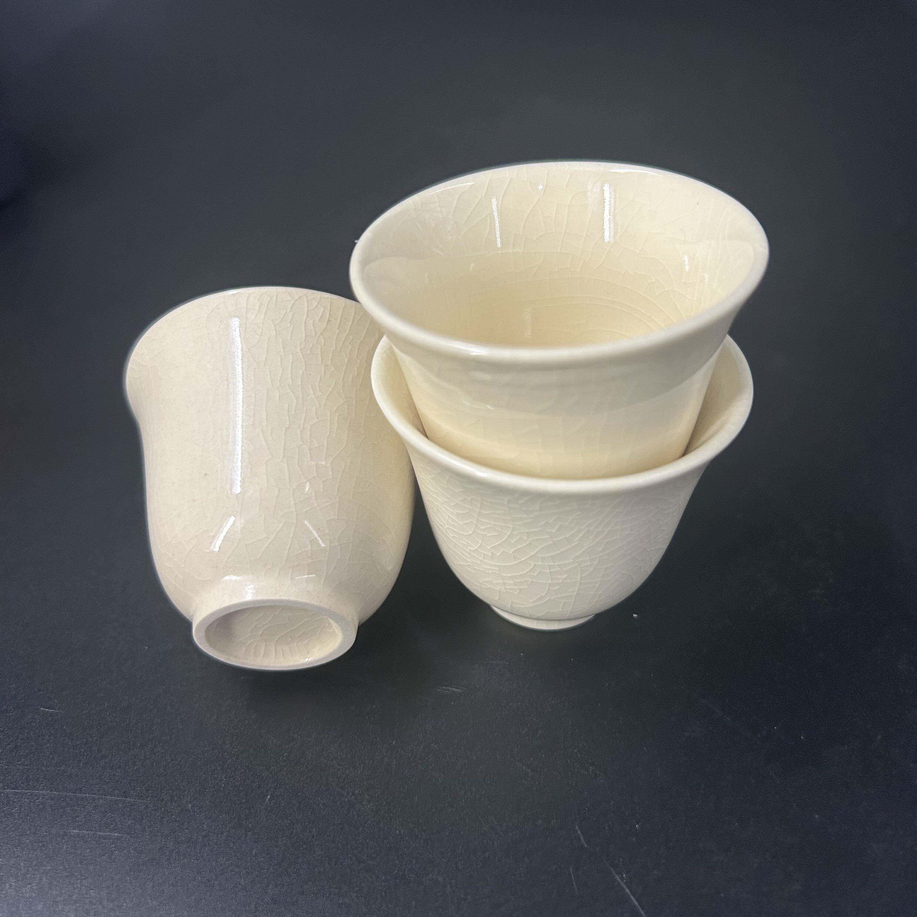 漳窑州窑茶杯冰裂开片铃铛杯功茶具可养闻香杯古泡闻香杯文人气物