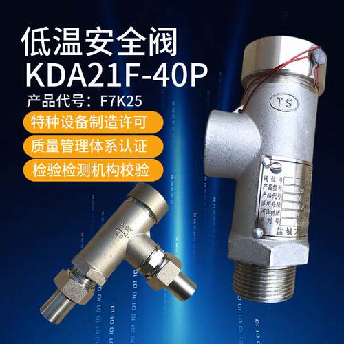 DA21F-40P不锈钢低温安全阀液氩阀泄压阀-196°超低温阀门