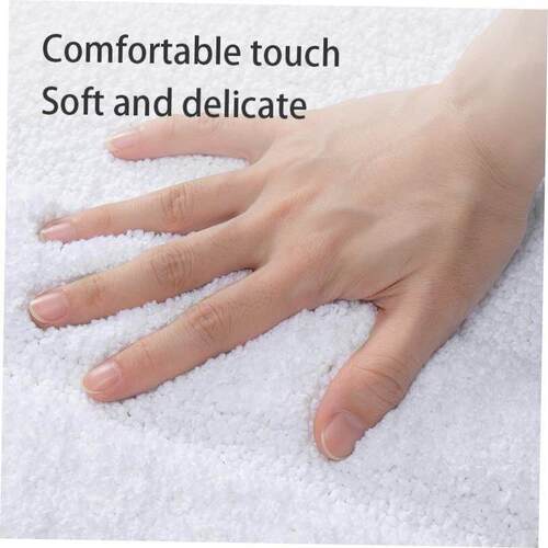 Bathroom flocking floor mat absorbent entry non-slip mat