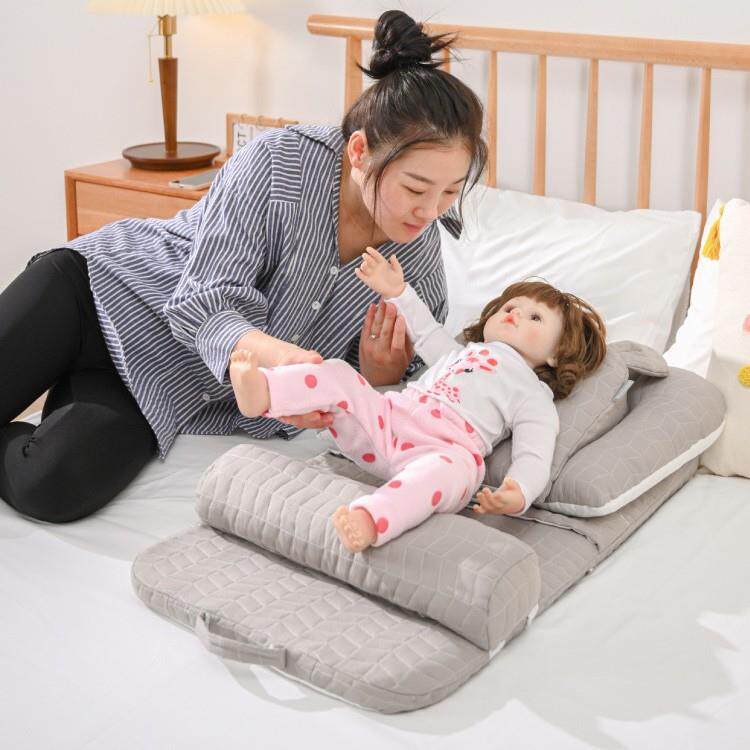 便携式外出携带折叠婴儿床宝宝喂奶神器枕头婴儿斜坡垫安抚宝宝床