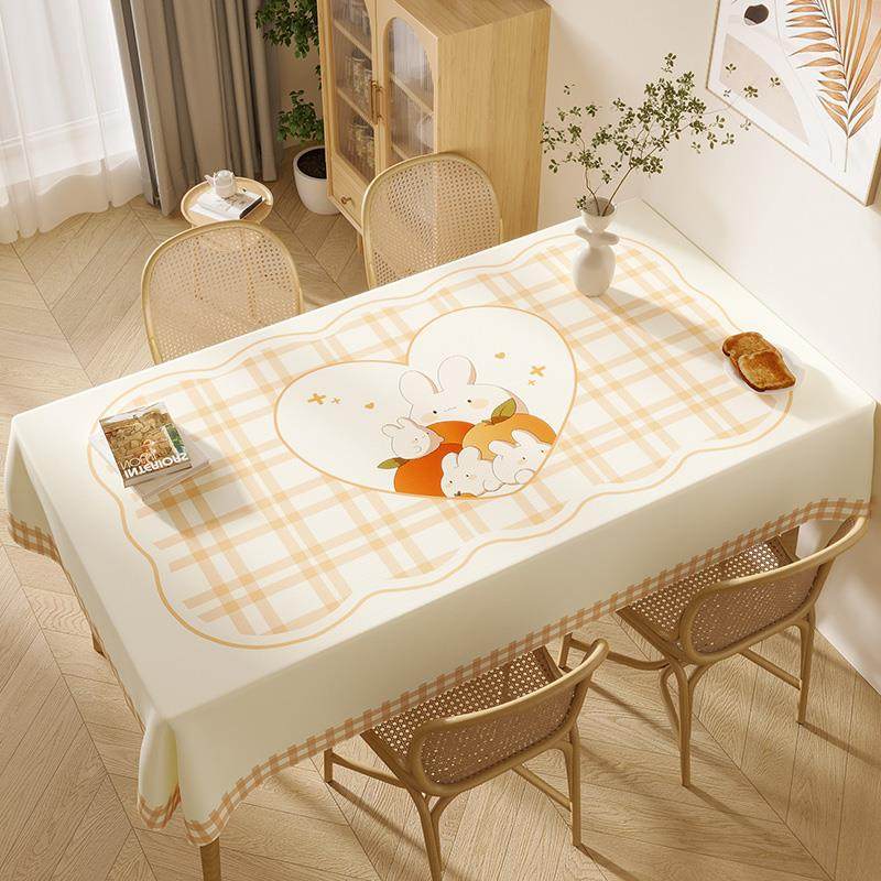 正品北欧简布约餐桌防水防p油防烫免洗桌布布茶几vc台棉麻小清新