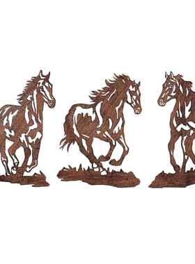 跨境金属鱼墙壁艺术装饰房间悬挂花园户外复古飞行动物 艺术品