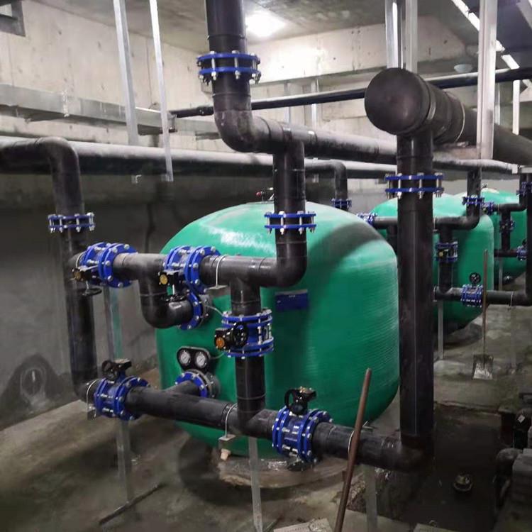 泳池水处理设备玻璃钢砂缸过滤器温泉水上乐园景观水处理设备