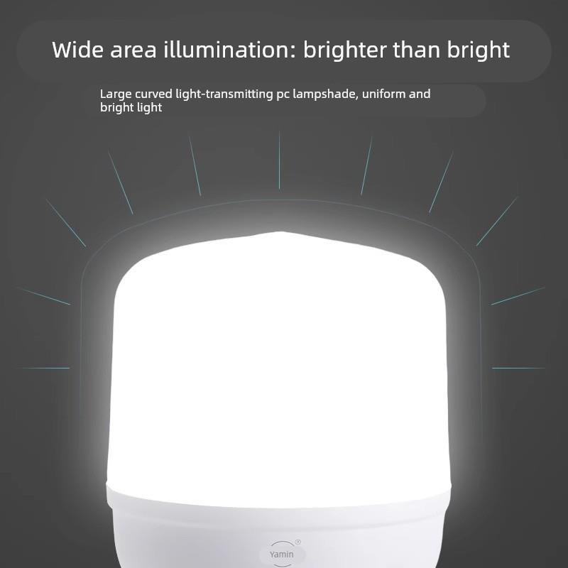 亚明led灯泡节能灯E27螺口家用球泡户外防水工地厂房室内照明3