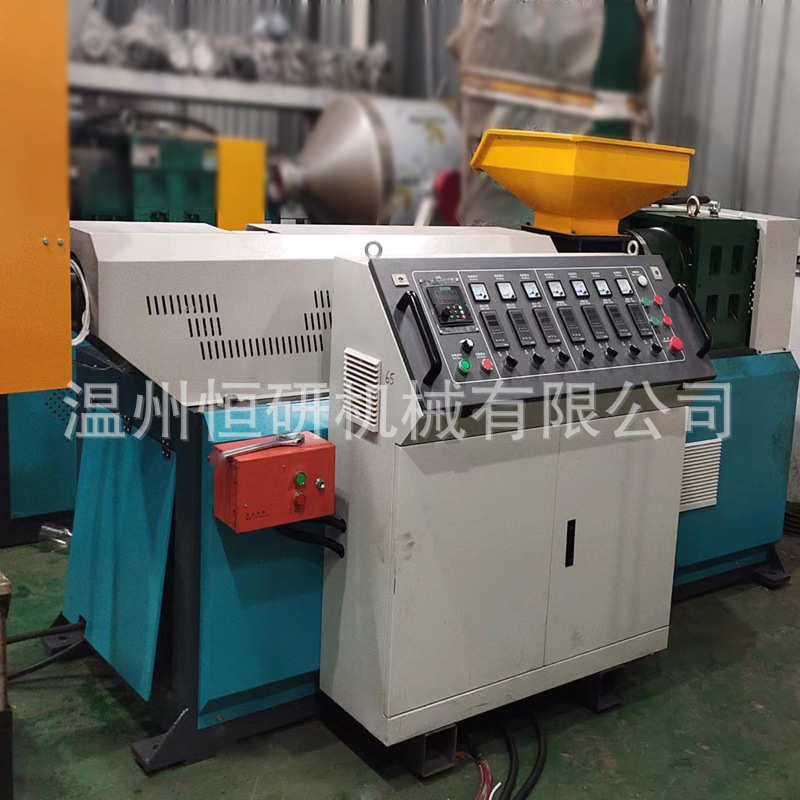 厂家供应HT-90单螺杆塑料造粒机PP与PE再生颗粒造粒机水冷造粒机