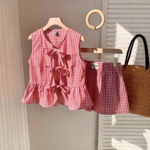 Women's Casual Fitted Striped Set Summer Fashion Clothing