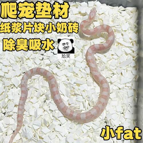 爬宠垫材纸浆片块小奶砖纸粒木屑除臭吸水爬宠玉米猪鼻王垫料