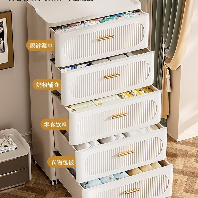 收纳箱抽屉塑料盒多F98HSH5M层储物柜式柜家用置物整衣服收纳柜衣