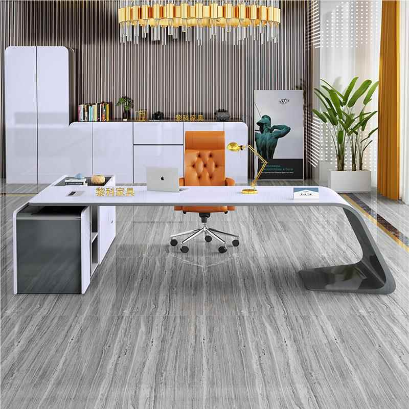 厂家直销简约现代烤班老板桌漆主管桌大台经理公家具办桌LK-BZ924