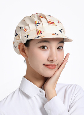 韩版油烟厨师帽子厨房做饭帽子
