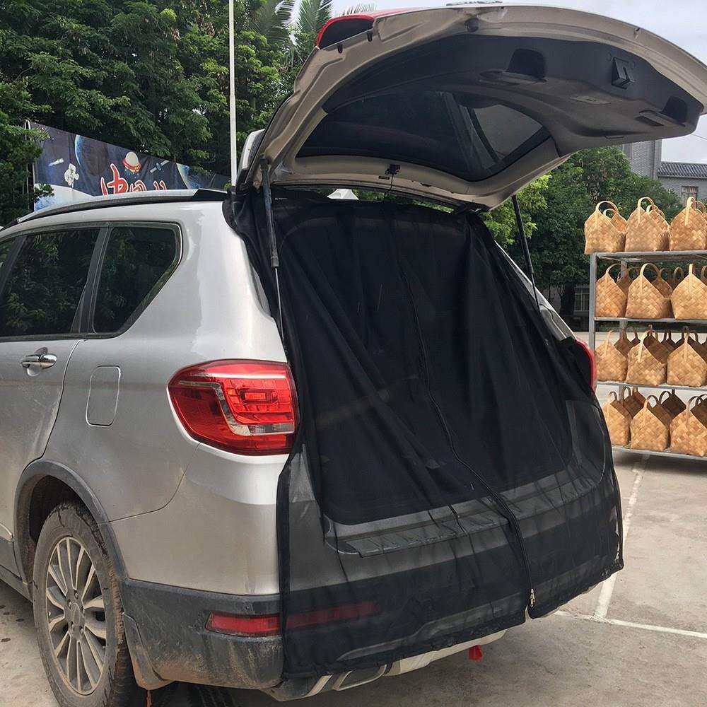 纱窗汽车尾门防蚊遮阳纱窗磁性磁吸自驾游装备后备厢通风防虫网纱