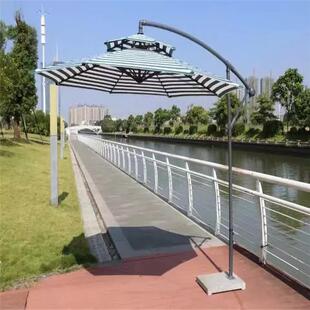 商用摆摊室外拉丝铝香蕉伞花园别墅露台双顶户外遮阳庭院伞遮阳棚